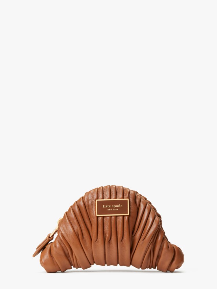 Women's allspice cake patisserie pleated 3d croissant coin purse | Kate  Spade New York UK