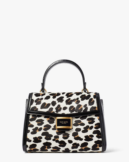 Katy Leopard Haircalf Medium Top Handle Bag | Kate Spade New York