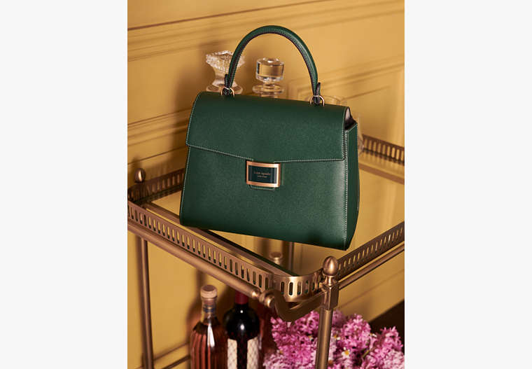 Katy Medium Top-handle Bag, Arugula, Product