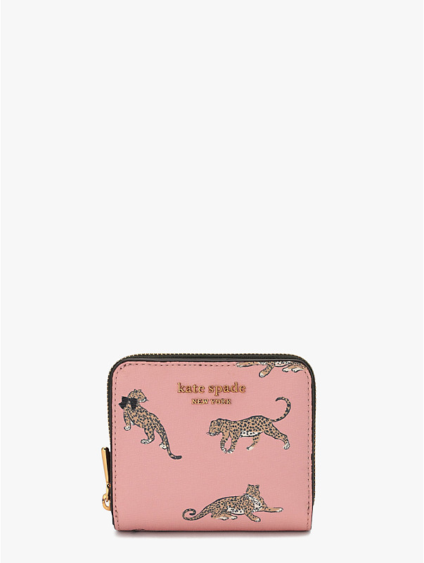 morgan leopard small compact wallet, , rr_large