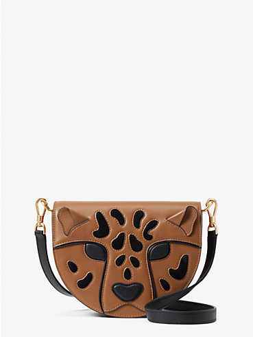 lucy smooth leather 3d leopard flap crossbody, , rr_productgrid