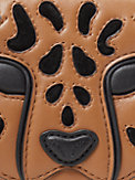 Lucy 3D Leopard Münztasche aus glattem Leder, , s7productThumbnail