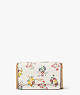 Morgan Bouquet Toss Embossed Flap Chain Wallet, Halo White Multi, ProductTile