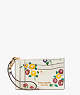 Morgan Bouquet Toss Embossed Card Case Wristlet, Halo White Multi, ProductTile