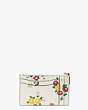 Morgan Bouquet Toss Embossed Card Case Wristlet, Halo White Multi, Product