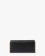 Katy Flap Continental Wallet Crossbody, Black, Product