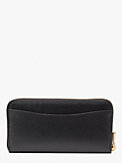 morgan saffiano leather zip around continental wallet, , s7productThumbnail
