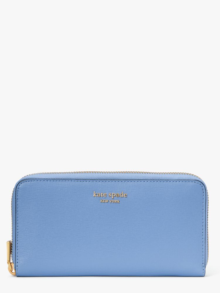 Kate Spade Morgan Zip-around Continental Wallet In Kingfisher