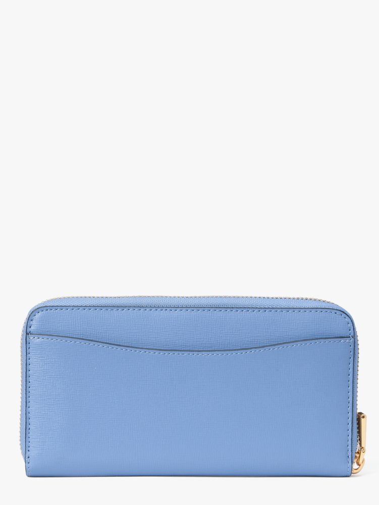 Kate Spade,Morgan Zip-Around Continental Wallet,Kingfisher