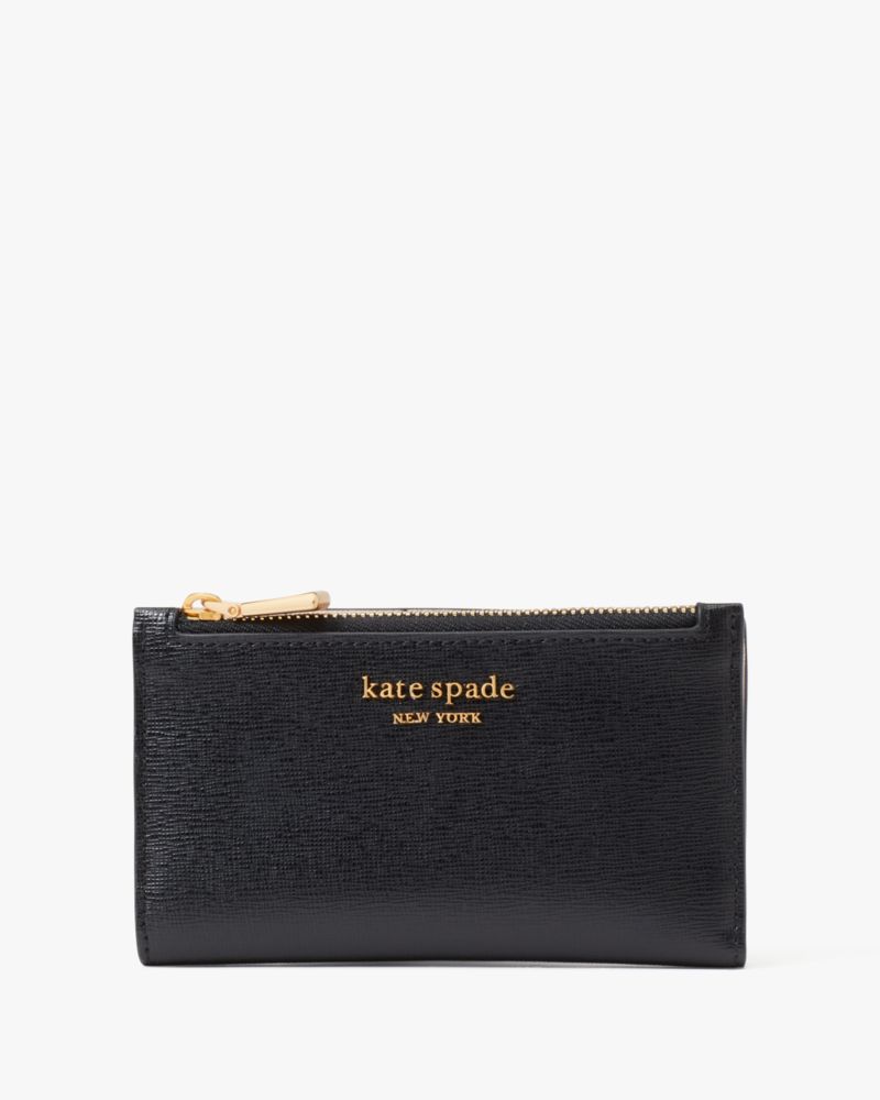 Morgan Bow Embellished Small Slim Bifold Wallet | Kate Spade New York