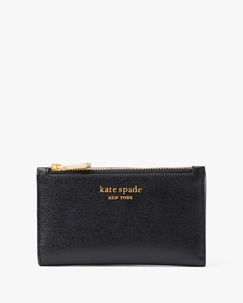 Kate Spade,Morgan Small Slim Bifold Wallet,Black
