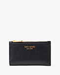 morgan saffiano leather small slim bifold wallet, , s7productThumbnail