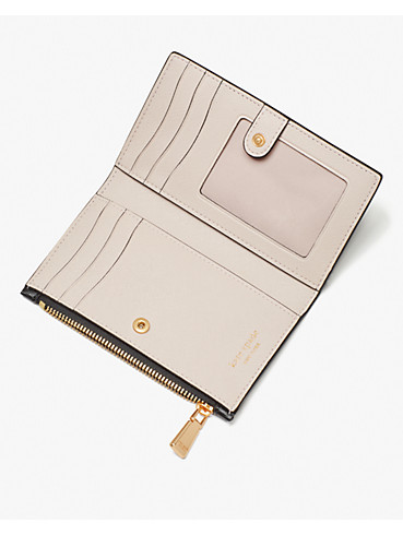 morgan saffiano leather small slim bifold wallet, , rr_productgrid