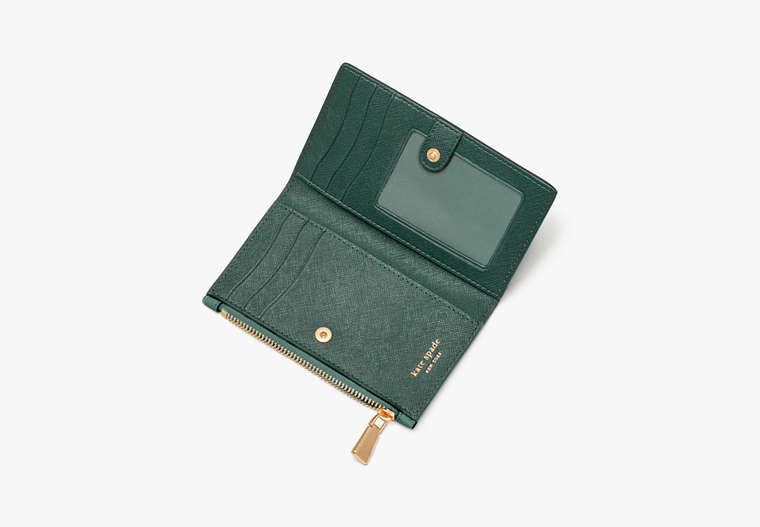 Morgan Small Slim Bifold Wallet, Arugula, Product