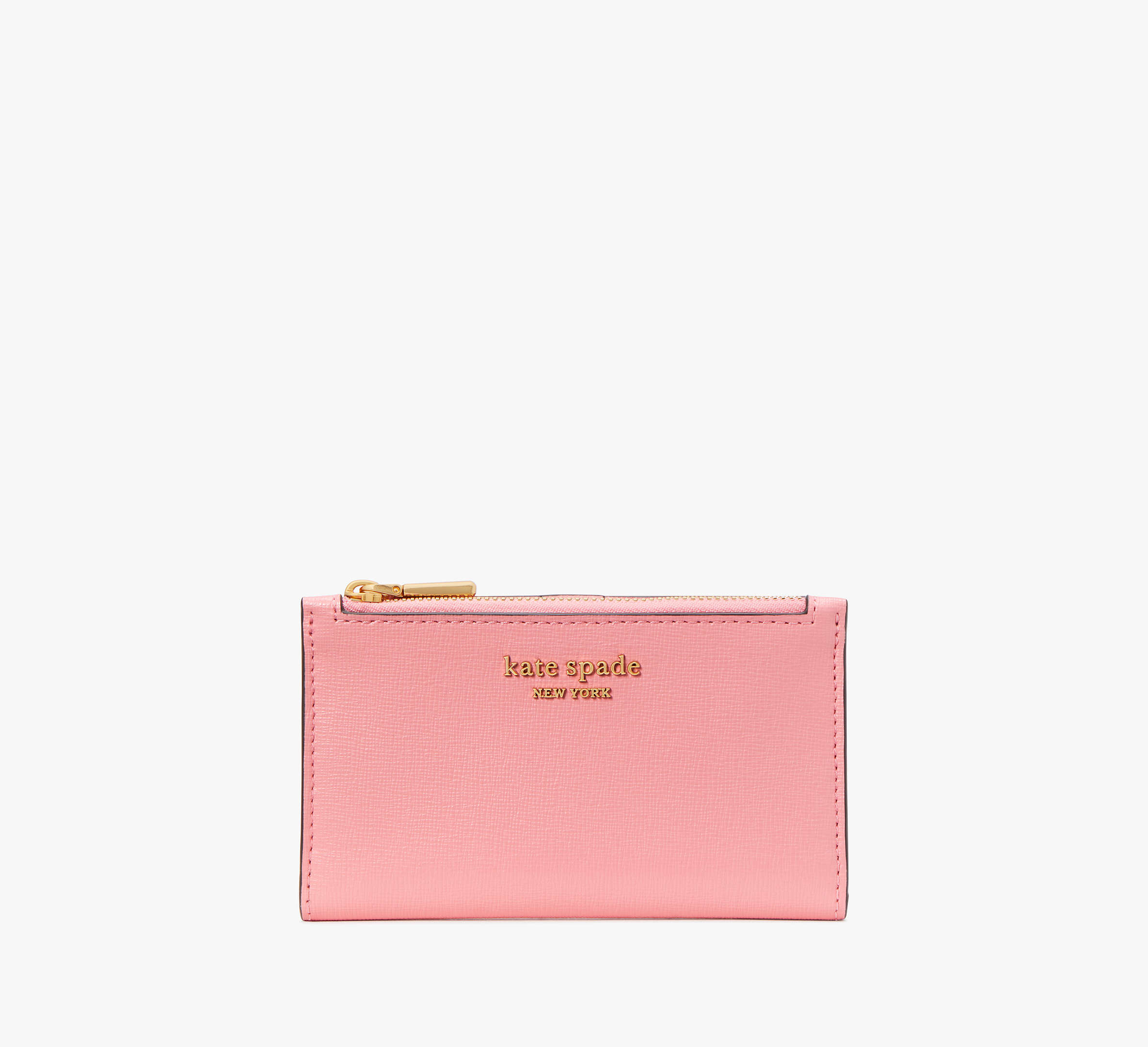 Kate Spade Morgan Small Slim Bifold Wallet In Salmon Pink