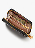morgan saffiano leather zip card case, , s7productThumbnail