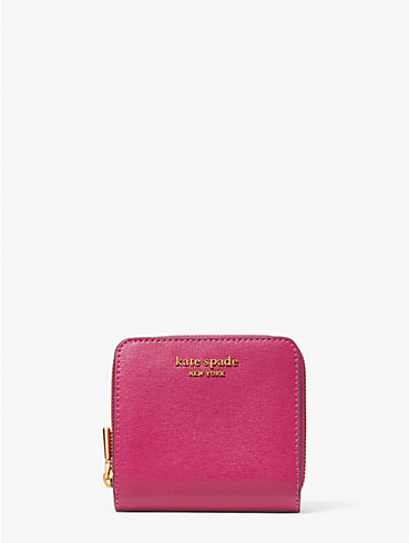 morgan saffiano leather small compact wallet, , rr_productgrid