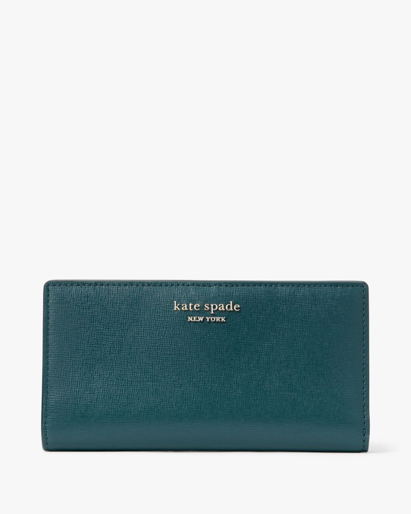 Spade Flower Jacquard Zip Slim Wallet | Kate Spade New York