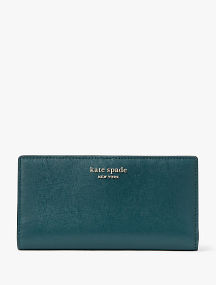 Spade Flower Jacquard Zip Slim Wallet | Kate Spade New York