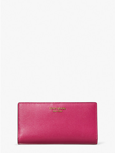morgan saffiano leather slim bifold wallet, , rr_productgrid
