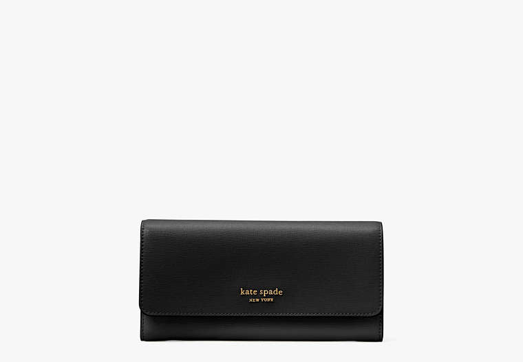 Morgan Flap Continental Wallet, Black, Product
