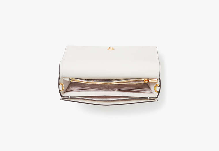 Morgan Flap Chain Wallet, Halo White, Product