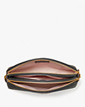 morgan saffiano leather double zip dome crossbody, , s7productThumbnail