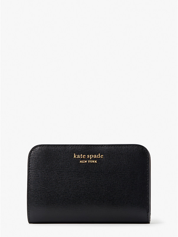 morgan saffiano leather compact wallet, , rr_large