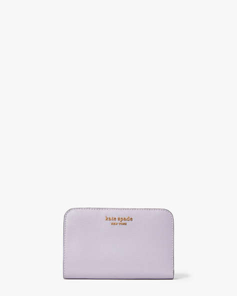 Kate Spade,Morgan Compact Wallet,Casual,Lavender Cream