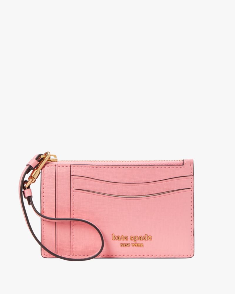 Kate Spade New York Morgan Saffiano Leather Coin Card Case Wristlet (Salmon  Pink) Handbags - Yahoo Shopping