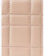 Evelyn Quilted Zip-around Continental Wallet, Milk Tea, Product