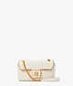 Evelyn Quilted Small Shoulder Crossbody, Ivory, ProductTile