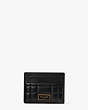Evelyn Quilted Cardholder, Black, Product
