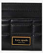Evelyn Quilted Cardholder, Black, Product