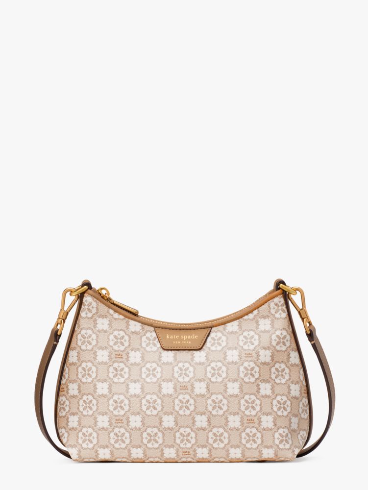 Spade Flower Monogram Coated Canvas Top Zip Crossbody | Kate Spade