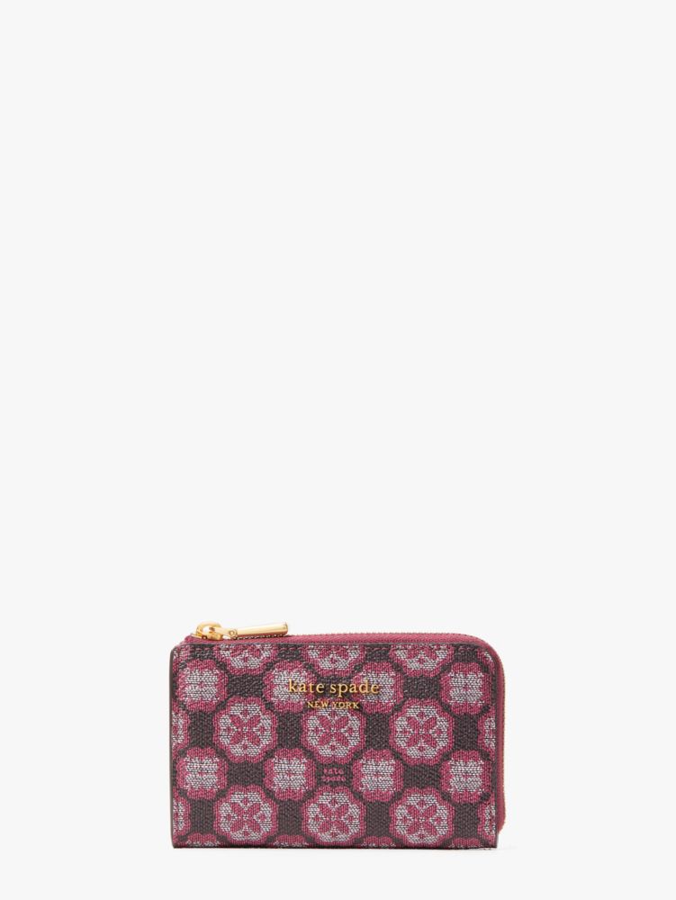 Spade Flower Monogram Coated Canvas Zip Around Continental Wallet | Kate  Spade New York