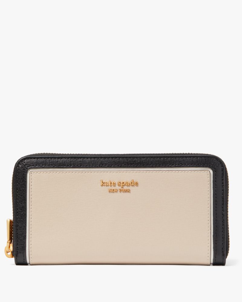 新品 ケイトスペード kate spade 長財布(ラウンドファスナー) DAINTY BLOOM ZIP AROUND CONTINENTAL WALLET オプティックホワイトマルチ