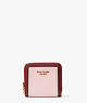 Morgan Colorblocked Small Compact Wallet, Dogwood Pink Multi, ProductTile