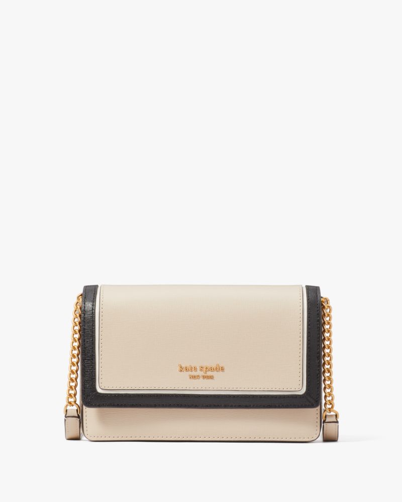 Morgan Crystal Inlay Flap Chain Wallet | Kate Spade New York