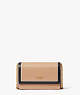 Morgan Colorblocked Flap Chain Wallet, Cafe Mocha Multi, ProductTile
