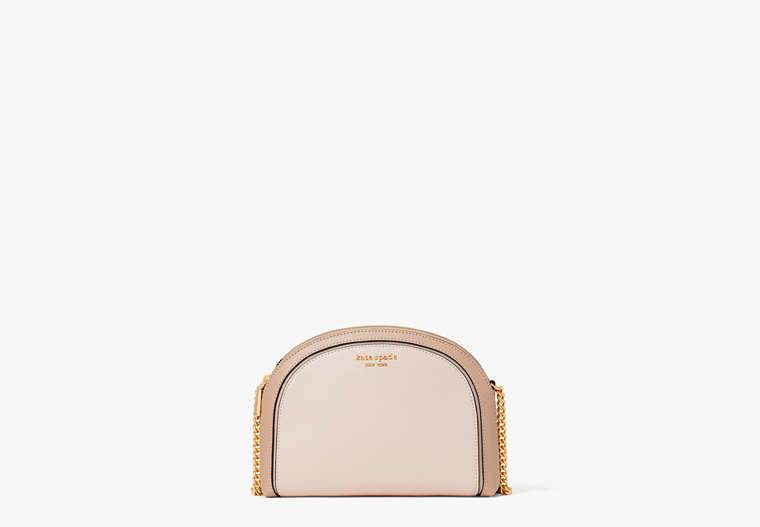 Morgan Colorblocked Double-zip Dome Crossbody, Pale Dogwood Multi, Product