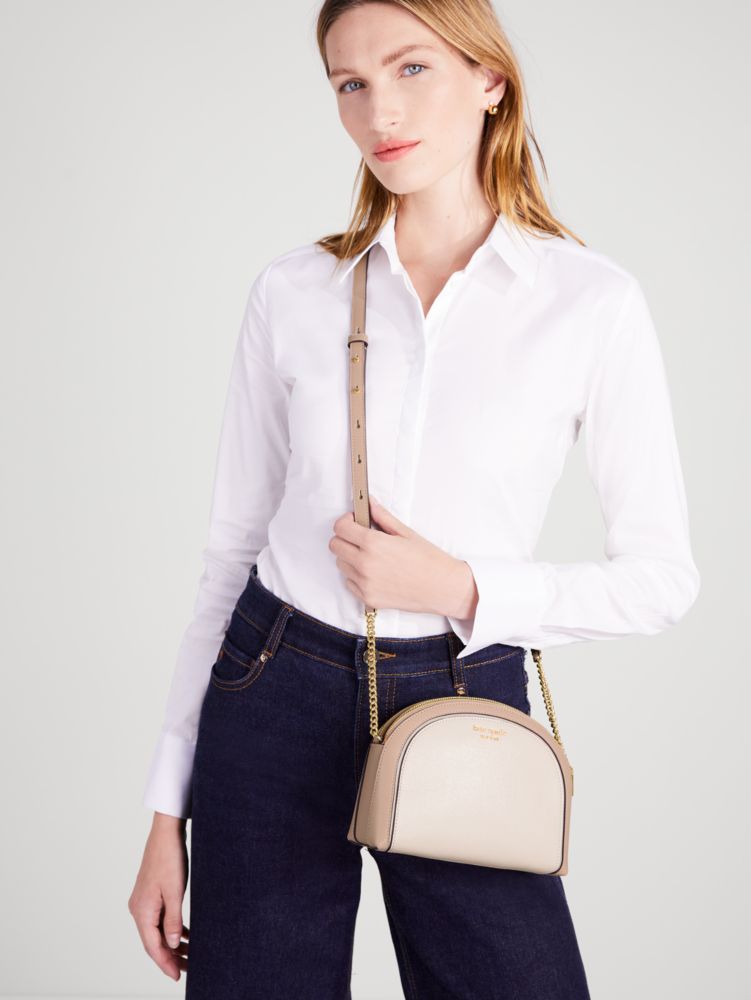 Kate Spade New York Morgan Double Zip Dome Crossbody - Pale Dogwood