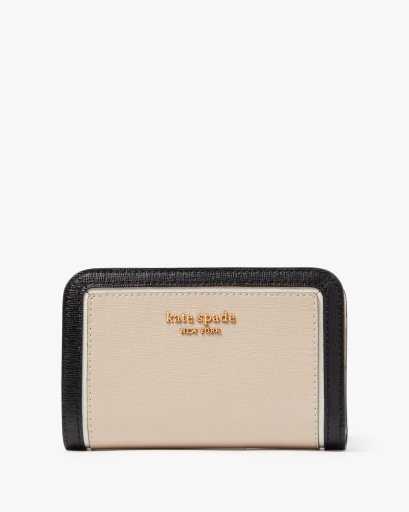 おすすめの人気レディース二つ折り財布は、ケイト・スペード ニューヨークのモーガン カラーブロック コンパクト ウォレット