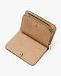 Morgan Colorblocked Compact Wallet, Cafe Mocha Multi, Product