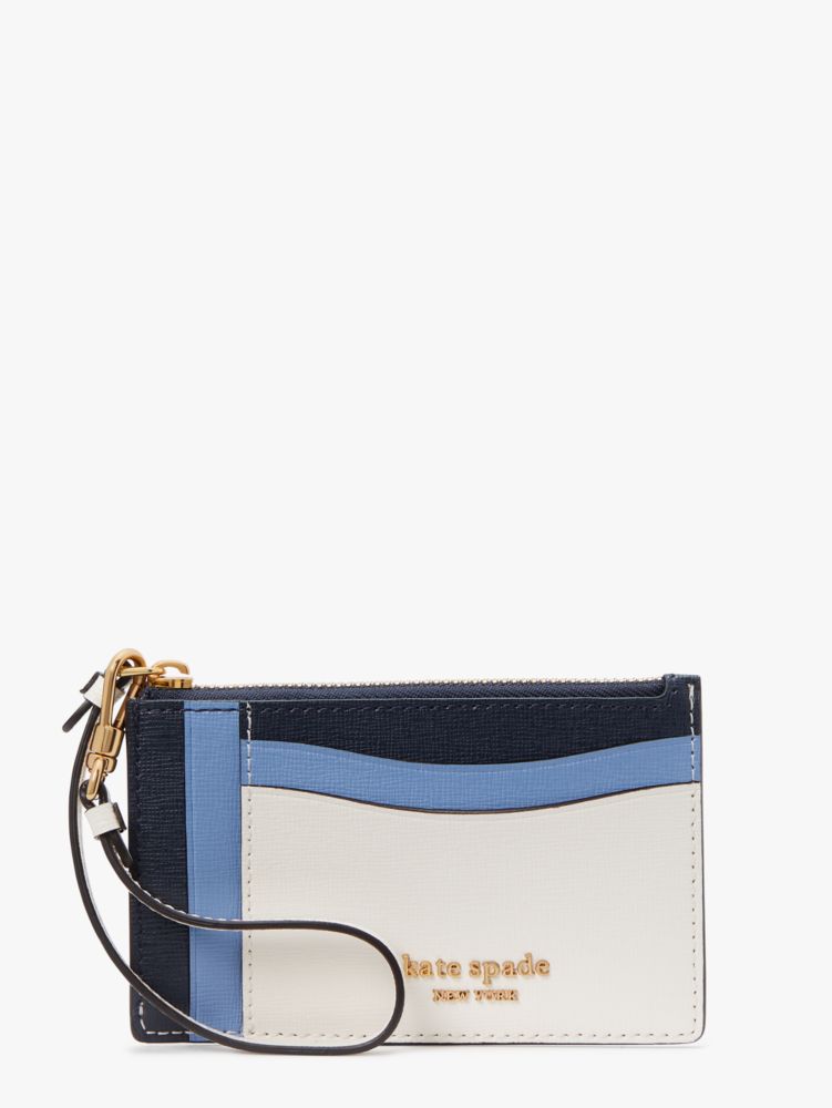 KATE SPADE MORGAN COLORBLOCKED CARD CASE WRISTLET