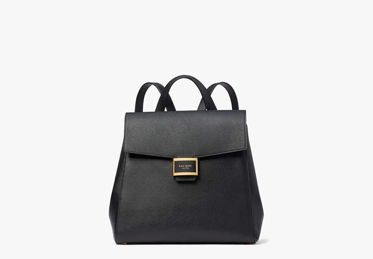 Katy Medium Flap Backpack, Black, Product