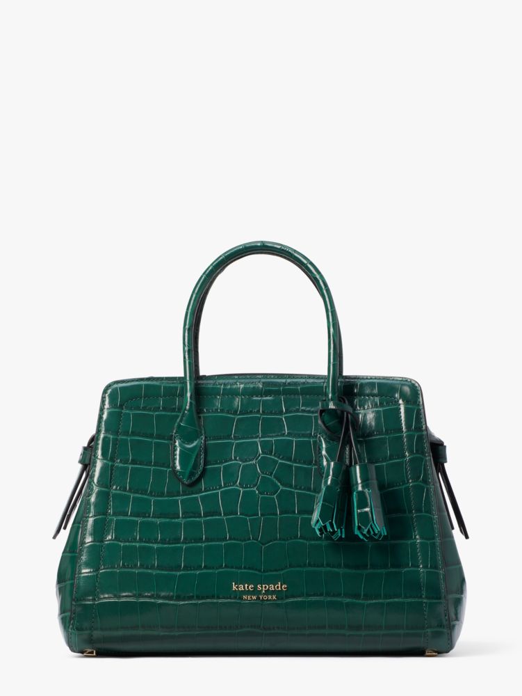 Knott Croc Embossed Medium Satchel | Kate Spade New York