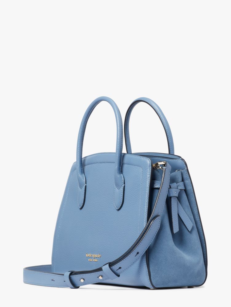 Knott Pebbled Leather & Suede Medium Satchel | Kate Spade New York