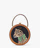 Lucy Lady Leopard Needlepoint Small Crossbody, Black Multi, ProductTile