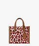 Manhattan Leopard Haircalf Small Tote, Pink Multi, ProductTile